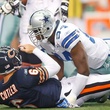 Dallas Cowboy DeMarcus Ware sacks Jay Cutler
