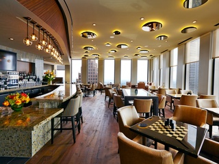 1 newly remodeled The Houston Club October 2013 bar and restaurant empty