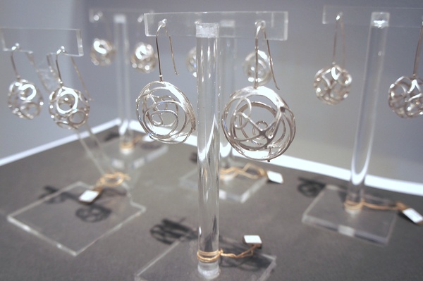 Goldesberry Gallery, jewelry exhibit, retirement show, December 2012, earrings