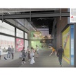 The Match, The Midtown Arts and Theatre Center Houston, formerly the Independent Arts Collaborative, breezeway lobby perspective