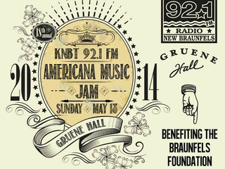 poster for 18th annual Americana Music Jam at Gruene Hall