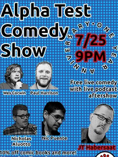 Alpha Test Comedy SHow one year later