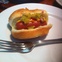 Marene, My Food is Tiny, Frank's Chop House, hot dog, January 2013