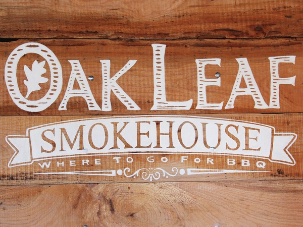 Oak Leaf Smokehouse, February 2013, entrance