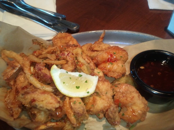 Amy, Brick House, November 2012, fried shrimp