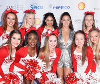 Aly Raisman, University of Houston cheerleaders at Taste of the NFL