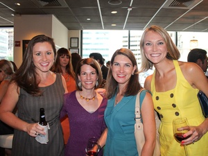 Houston Ballet Barre, August 2012, Jo Simmons, Rebecca Hove, Courtney Fretz and Sarah Cotting