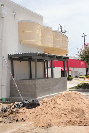 Alabama Theater Construction, Exterior Back, June 2012