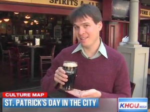 Tyler Rudick, CultureMap Moment, St. Patrick's Day