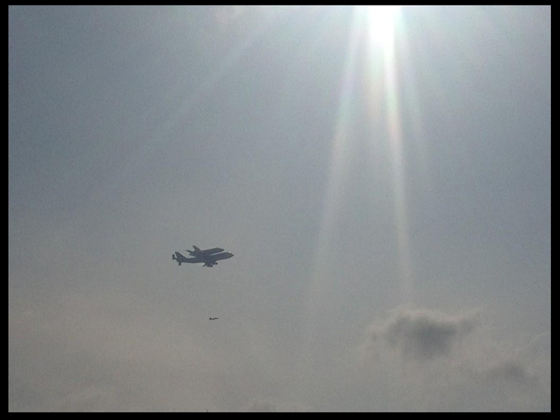 Space Shuttle Endeavor, sunshine, flyover, September 2012