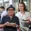 Houston Curry Crawl at Straits May 2013 Straits owner Chris Yeo and Corporate GM Heather Connery