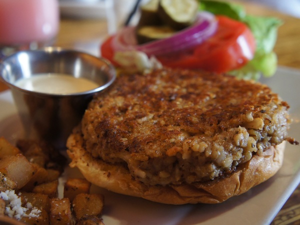 Tyler, veggie burgers, October 2012, Beaver's