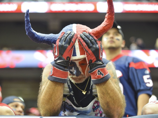 Distraught Texans fan