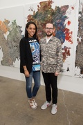 Jessica Nowitzki, James Cope at Dan Rees Opening Reception