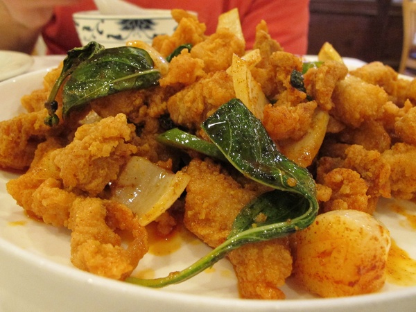 Ruthie, fried chicken, June 2012, Mala Sichuan