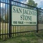San Jacinto Stone, sign, fence