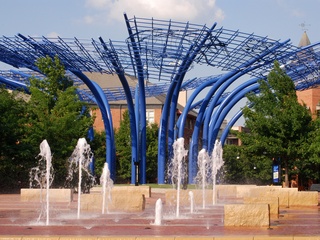 Blueprints sculpture in Addison