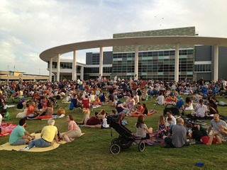 crowd at Concerts in the Park at The Long Center
