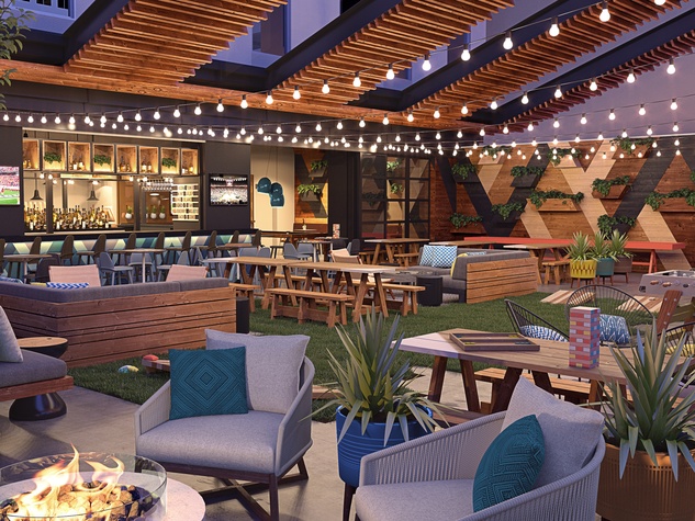 Downtown Austin S Newest Hotels Unveil Summer Opening Date Aloft Element Hotel Restaurant 2017