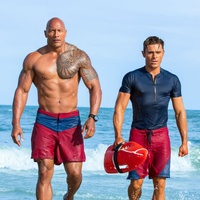 Dwayne Johnson and Zac Efron in Baywatch