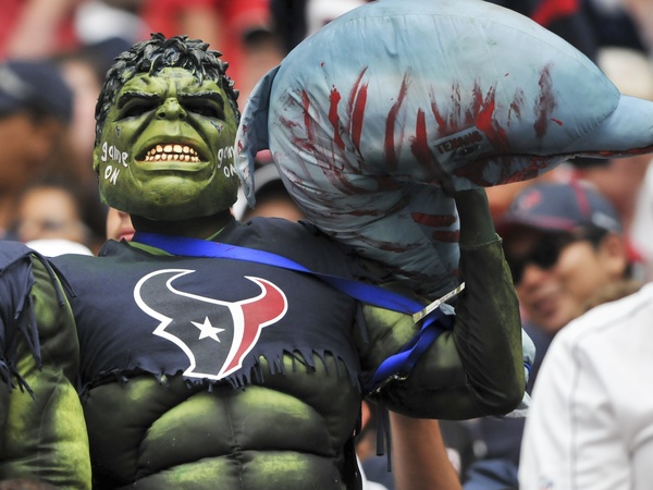 Hulk Texans fan