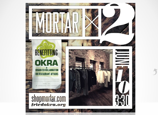 Mortar X2 benefiting OKRA