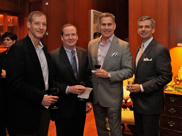 Legacy Holiday Schmooze, December 2012, Doug Hollowell, Ray Purser, David Goleman, Gerard Pollard