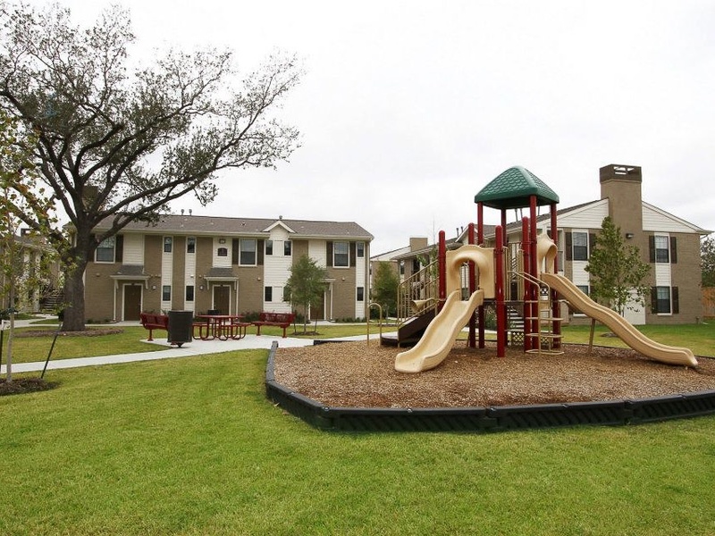 Villa del Prado Apartments, playground, January 2013