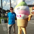 Tyler Rudick, Menchie, frozen yogurt, mascot, White Linen Night