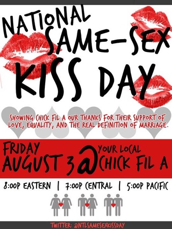 Chick-Fil-A, Kiss Day, protest