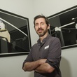 Craig Drake next to his two Kill Bill pieces