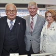 015_Texans Owners Suite, September 2012, Fayez Sarofim, Tommy Reckling and Isla Reckling