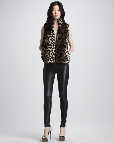 leather leggings, Alice + Olivia, August 2012