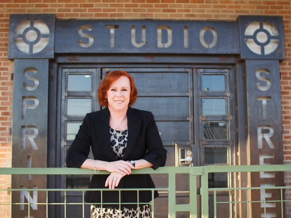 Nancy, BVA_BVA super star Terri Golas on the job at Classical Theatre Company, December 2012