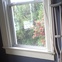 crutches, window