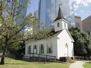 St. John Church at Sam Houston Park