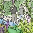 Centennial Gardens at Hermann Park, rendering, sidewalk, November 2012