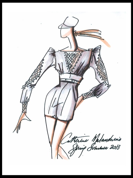 Clifford, Fashion Week, sketches, September 2012, Catherine Malandrino