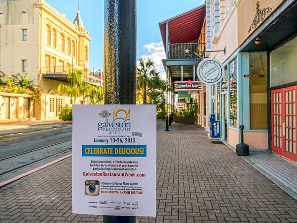 Galveston Restaurant Week, The Strand, January 2013