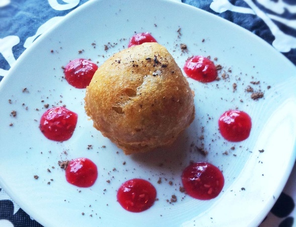 Texas State Veggie Fair fried cheesecake