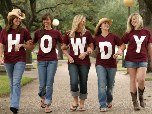 Texas A&M University, students, Howdy