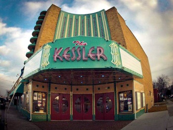 New sign at the Kessler Theater in Oak Cliff