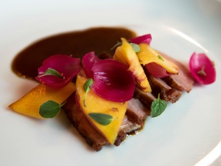 Juniper cured duck