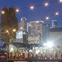 Proof Bar + Patio Houston bar counter skyline night