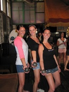 Austin Skeeball League competitors with skeeballs