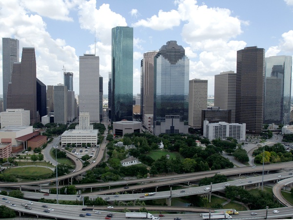 Houston, skyline, downtown