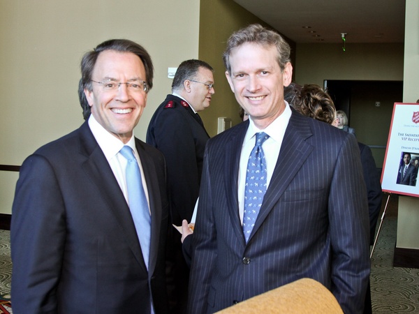 Salvation Army luncheon, November 2012, Rob Mosbacher, Charles Roff