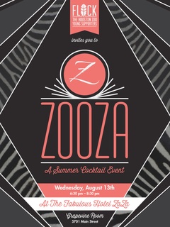 Flock, the Houston Zoo Young Supporters hosts "ZooZa" at Hotel ZaZa