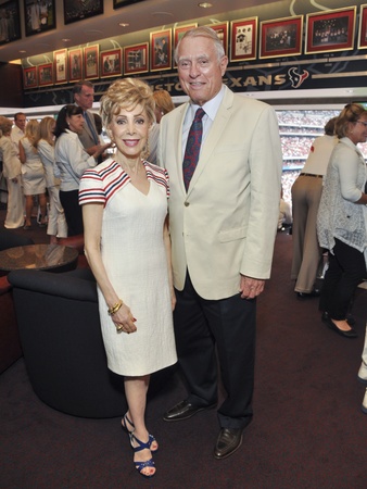 Texans Owners Suite, September 2012, Margaret Alkek Williams, Jim Daniel