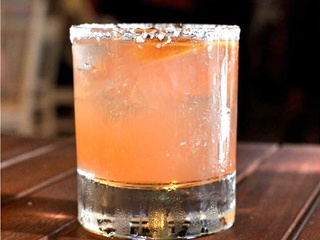 Houston, The Moonshiners Southern Tables + Bar, July 2015, strawberry moonshine